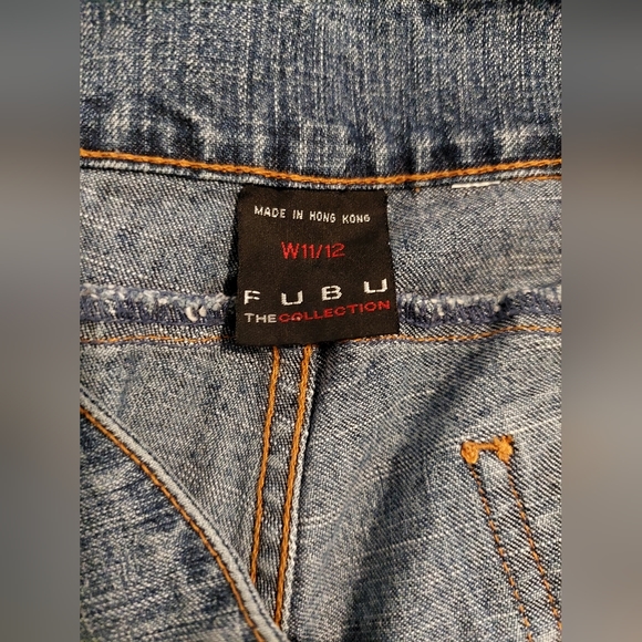 FUBU Fatty Girl Blue Jean Culottes, W 11/12 - Picture 5 of 6